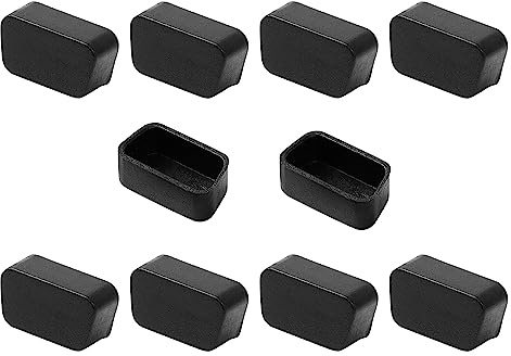 sourcing map 10 Stück Anti Staubdichte Abdeckung Schutzkappe Stecker Kappe Schutzhülle für PE VGA Buchsen am Computer Laptop Notebook, Schwarz
