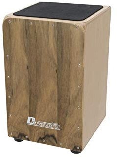 DIMAVERY CJ-520 Cajon, Nussbaum | Mit Snareeffekt | Inkl. gepolsterter Tasche mit Schultergurt