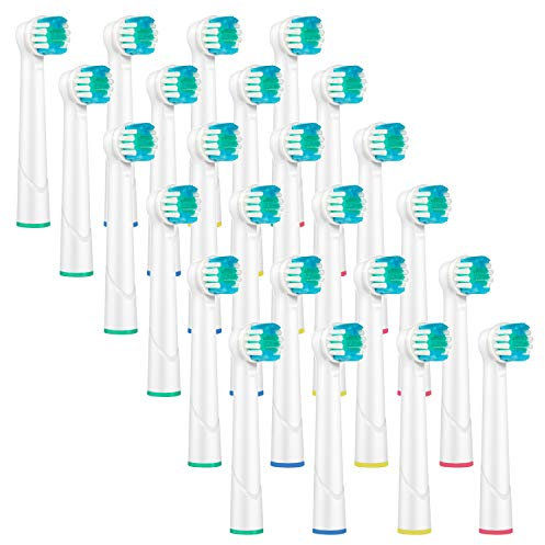 6 X 4 PK (24 PCS) ERSATZ Zahnbürste Kompatibel für Braun Oral B, EB17-4, sehr konkurrenzfähiger Preis, kompatibel mit Oral-B Vitality Precision Clean, weiß Clean, Sensitive Clean, Oral-B Professional Care 5000, 6000, 7000, 8000, Oral-B Triumph Professional Care 9000 Serie, Oral-B Advanced Power 400, 900, Oral-B Dual Clean
