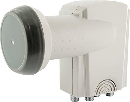 Schwaiger Quattro LNB 40mm, hellgrau Hellgrau