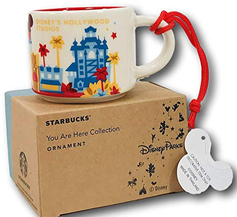 Disney Parks Starbucks You Are Here Hollywood Studios Mug Christmas Tree Ornament