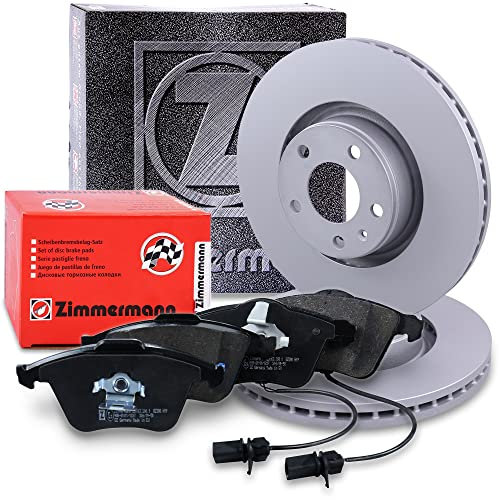 ZIMMERMANN Bremsenset Vorderachse inkl. Bremsscheiben Belüftet Ø 321 mm + Bremsbeläge vorne Kompatibel mit AUDI A6 Allroad C6 (4FH), A6 C6 (4F2), A6 C6 Avant (4F5), A8 D3 (4E2, 4E8)