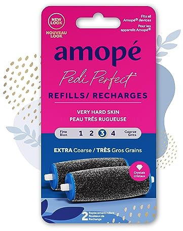 Amope Pedi Perfect - Electronic Foot File Extra Coarse Diamond Crystals Refills, 2 Count by Amope