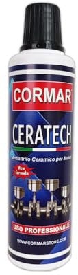 Cormar Additivo Ceramico Motore CERATECH – Protezione Avanzata, Riduce Consumi, Mantiene Pulito Il Circuito Olio – Trattamento Antiattrito per Auto e Moto