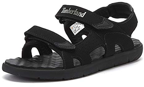 Timberland , Unisex-Kinder Sandalen, Schwarz (Black Xv0), 22 EU