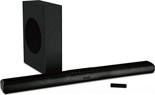 Wharfedale VISTA 200S altavoz soundbar 2.0 canales 60 W Negro Inalámbrico y alámbrico - Barra de sonido (2.0 canales, 60 W, 60 W, 60 W, Separar, Inalámbrico y alámbrico)