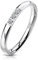 Paula & Fritz® Verlobungs-Ring Silber 2mm breit 3 Zirkonia Kristall Clear farblos Edelstahlring Damen-Ring Freundschaftsring Partnerring R-M7225S_80