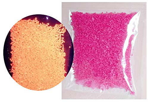 ToBe-U 60G Sable Fluorescent Lueur dans Le Gravier Lumineux foncé Pigment Couleur Peintures au néon Grain Photoluminescent Lumière Poudre Particules pour DIY Decor Craft