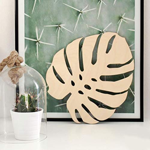 Danigrefinb Wandornament nordisches Holz Monstera Blatt Wand Ornament Kinderzimmer Schlafzimmer Heimdekoration, holz, One Style, Einheitsgröße