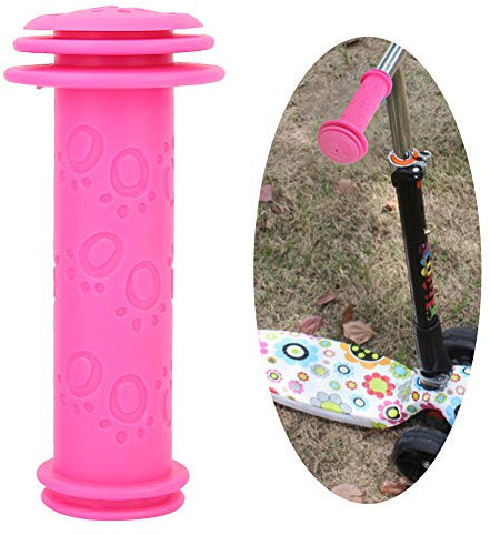 1 Paar Kinder Fahrradlenkergriffe Hochfeste Kinder Roller Griff Anti Rutsch Kinder Fahrrad Dreirad Roller Handgriffe(rosarot)