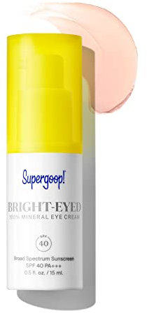 Supergoop! Bright-Eyed 100% Mineral Augencreme LSF 40 0.5oz (15ml)