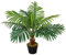 Outsunny 60cm/2FT Artificial Palm Tree Decorative Plant 8 Leaves with Nursery Pot, Fake Tropical Tree for Indoor Décor