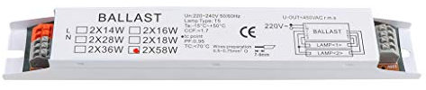 SUCHUANGUANG T8 220-240V AC 2x58W Balasto electrónico de Voltaje Amplio Balastos de lámpara Fluorescente Balastos electrónicos B