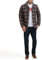 Levi's Men's Cotton Plaid Shirt Jacket with Soft Faux Fur Lining and Jersey Hood, Brown/Tan Plaid, XL