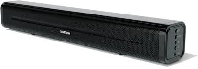 AZATOM Studio Compact 50W Soundbar for Gaming, TV, Movies, Music & PC – Powerful Stereo Sound, Bluetooth, Remote Control, Optical & AUX Cables Included