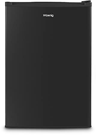 H.Koenig Mini Nevera FGX870 113L, Color Negro, Congelador 17L, Bandeja De Hielos, 60W