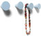 nidoshu YCONIC 4 Modern Kleiderhaken Wand - Deko Garderobenhaken Blau - Wandhaken Rund Design Zum Schrauben Original Kindergarderobe handtuchhaken or Wandgarderobe für Jacken Taschen Rucksäcke