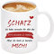Tasse Schatz ich habe versucht für dich das beste Geschenk zu finden - Kaffeetasse zum Valentinstag, Geschenkiddee Valentinstagsgeschenk, Geschenk für Freund/Freundin, Partner, weiß 11oz