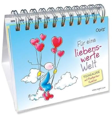 Oups Postkarten-Tischgalerie: Für eine liebenswerte Welt
