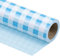 WRAPAHOLIC Wendbares Geschenkpapier – Mini-Rolle – 43 cm x 90 m – blau und weiß kariertes Design für Geburtstag, Urlaub, Hochzeit, Babyparty
