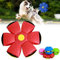 2023 New Pet Toy Flying Saucer Ball, Flying Saucer Ball Dog Toy, Pet Flying Saucer Ball, Flying Saucer Ball for Chiens Chats (Color : Red, Size : Without Lights)