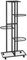 vidaXL Fioriera a 5 Piani con Ruote 44x23x100 cm Ferro Nero