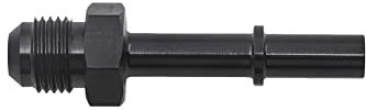 JNNJ 6AN Flare Auf 3/8 Zoll Schlauch Barb Fuel Line Fitting Adapter, Fitting Adapter Union Connector Gerade Aluminium, Push-On Barb Kraftstoffleitungsanschluss(AN6-5/16)