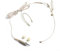für Headset-Mikrofon, kabelloses Doppel-Ohrbügel, Headset-Mikrofon, leicht und bequem, Mikrofon passt für PC Voice Wireless