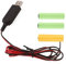 Haveratio 1 Set Cavo di Alimentazione a Batteria fittizia USB da 5 V a 4,5 V AA Sostituisci 3 batterie AA LR6 da 1,5 V Risparmio di Denaro per Giocattoli Luminosi a LED