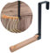Over Door Hooks Hanger Black Foldable Over Door Drying Door Hooks Bedrooms Coat Hanger Hooks for Hanging Clothes Towels Coats Backpack Hat Over Door Coat Rack