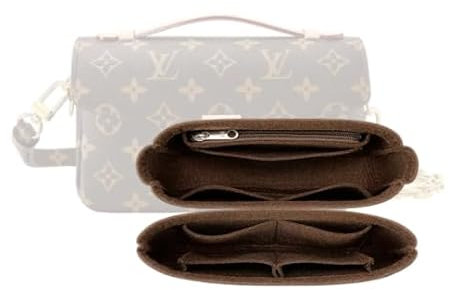 LinerLink Taschen-Organizer für LV Pochette Metis East West Tasche (21,5 x 13,5 x 6 cm (L x H x T), handgefertigter Tascheneinsatz, 2 mm Filztascheneinsatz, Damenhandtaschenformer (beige)