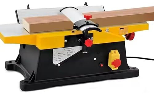 Cepilladora de espesor de mesa, máquina regruesadora de cepilladora de madera de 1800 W y 12000 rpm, for cortar madera, carpintería y bricolaje