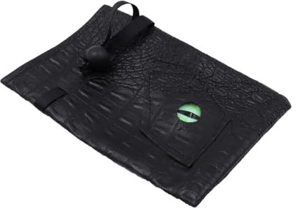 Sarini Borsa per Dadi Dragon Eye Custodia per Dadi in Pelle DND per Regali TTRPG di Dungoens And Dragons-Occhio Verde