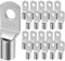 Flintronic 20 Pieza Terminales Cobre Estañado, Terminales de Anillo Kit, Terminales Crimpado Bateria, Orificio Perno Terminales, Terminales Eléctricos Sc 6-6, para Batería Coche, Moto, Barcos