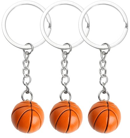 Porte-Clés De Basket-Ball 3 Pièces, Porte-Clés Créatifs, Porte-Clés D'Éléments Sportifs, Porte-Clés Cadeaux, Porte-Clés De Fan De Basket-Ball
