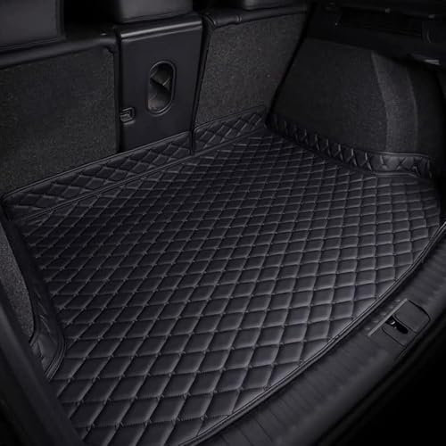 YJTYC Coche Alfombrillas Maletero para Renault Megane 2006, Cuero Tronco Bandeja Protectora Funda Maletero Alfombra Antideslizante Accesorios,A/Black