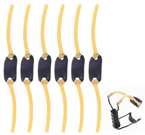 6 Stück Steinschleuder Gummi für Schleuder Gummi Ersatz Zwillen Gummi Slingshot Gummimodell Rubber für Erwachsene Zwille FüR Erwachsene Steinschleuder Profi für Jagd Zwille Steinschleuder Profi Jagd