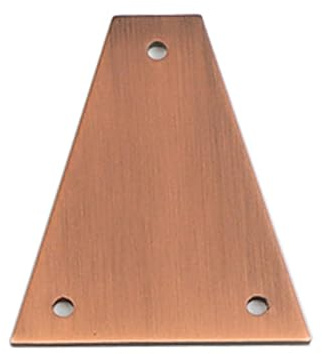 E-Gitarre Bass Einstellstab Dreieck Dreieck Dekoration Metallplatte Gitarrenzubehör