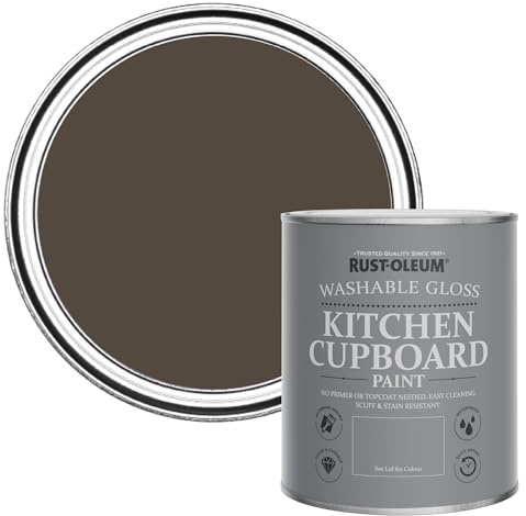 Rust-Oleum Scrubbable Kitchen Wood, Cupboard and Cabinet Paint in Gloss Finish - LockWood, Cupboard 750ml