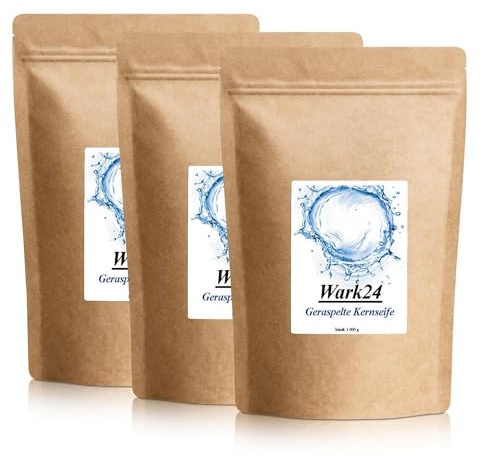 Wark24 geraspelte Kernseife 1kg ohne Farb und Konservierungsstoffe (3er Pack)
