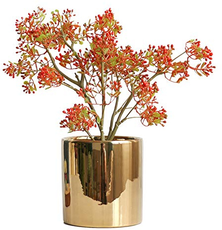 MEVZHH Artificial Flowers,Artificial Potted Artificial Potted Plants Fake Pistachio Tree Potted Plants Indoor Liviroom Decoration Faux Plants with Pot Artificial Plants/a