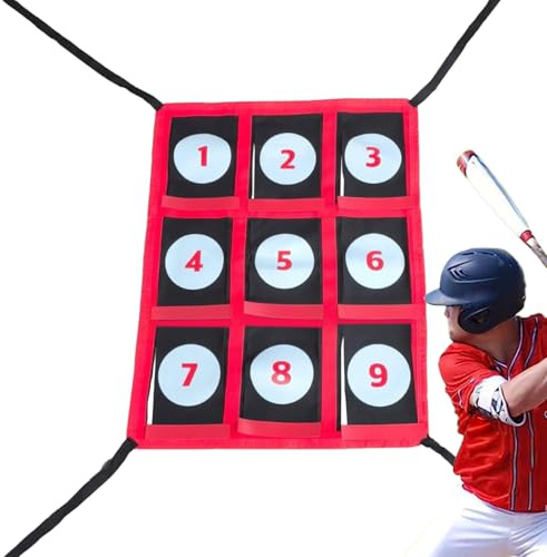Wurftraining für Baseball und Softball – Trainer mit 9 Löchern – für Schlagübungen und Outdoor