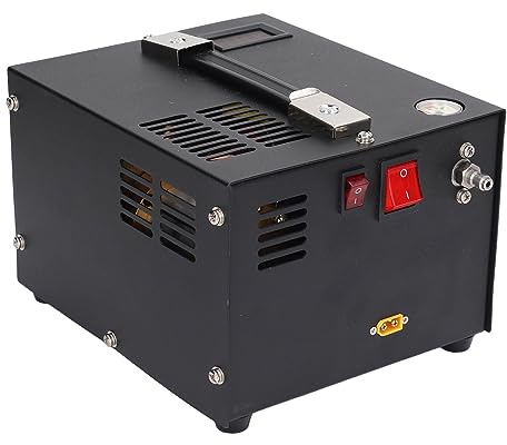 TOPINCN Tragbare 4500Psi PCP-Luftkompressor-Ölfreie Hochdruckpumpe für Gun-Paintball-Tank, Kompakt und Einfach zu Bedienen für den Einsatz Im Freien
