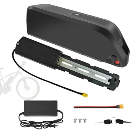 JHKJ Batteries Lithium-ION pour vélo électrique à Gros pneus : 24 V, 10 Ah, 13 Ah, 15 Ah, 17,5 Ah, 20 Ah (Montage sur Tube Diagonal) ; 36 V, 48 V, 10 Ah, 13 Ah, 15 Ah, 20 Ah.,24v,17Ah