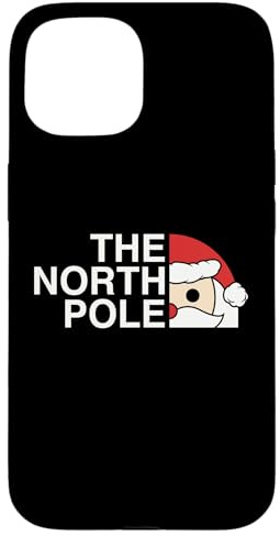 Funny Santa Face Christmas Parody The North Pole Case for iPhone 15
