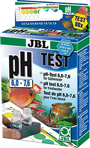 JBL Schnelltest zur Bestimmung des Säuregehalts in Süßwasser Aquarien, pH Test 6,0-7,6, 25346