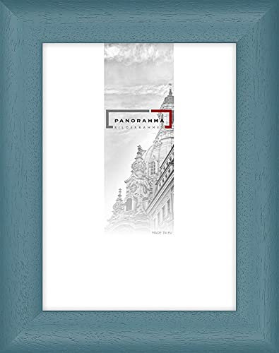 Holz-Bilderrahmen Parma, Bildformat: 20 x 30 cm, Blau, Echtglas