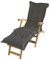Spetebo Liegenauflage in braun/anthrazit - ca. 180 x 58 x 5 cm - Auflage für Deckchair, Liegestuhl usw.