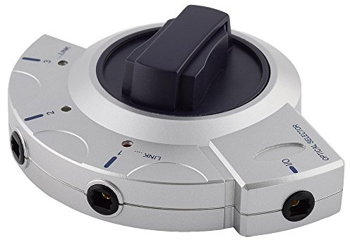Optische Audio Umschaltbox Schalter Controller Verteiler Splitter Weiche, Input: 3 Opto Toslink/Output: 1 Opto Toslink, für 2.1 5.1 7.1 Dolby Surround