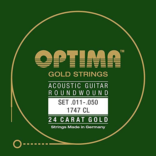 Cordes pour guitare acoustique Optima Gold Strings Acoustic Jeu custom light .011-.050 1747CL